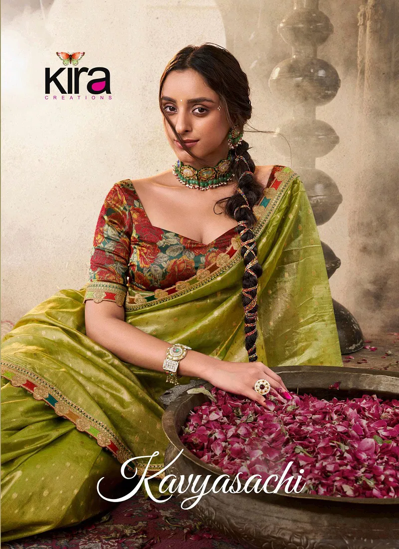 Kavyasachi By Kira Tissue Wedding Wear Saree Suppliers In India Catalog